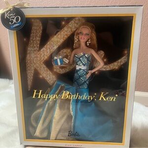 Barbie Ken 50th Anniversary Doll in Blue and Gold NWB